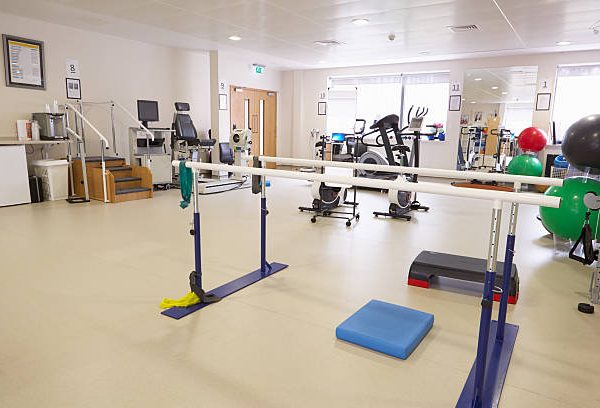 Equipment In Empty Physiotherapy Department Of Hospital
